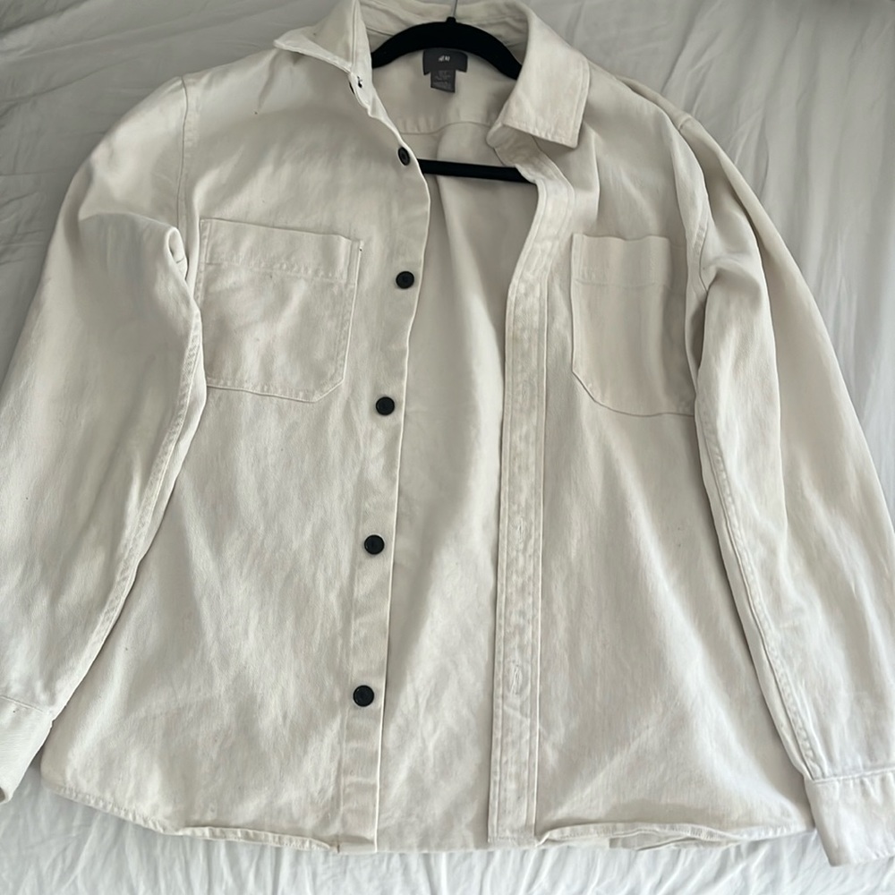 White jeans jacket from H&M size small